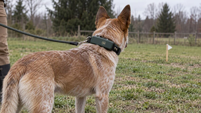 HAVEN collar on dog during controlled test